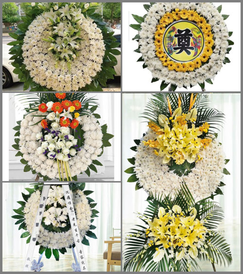 山东莱芜钢城区汶源街道黄庄二村花圈速递